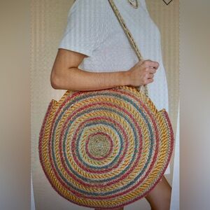 Red Dress oversized beach bag